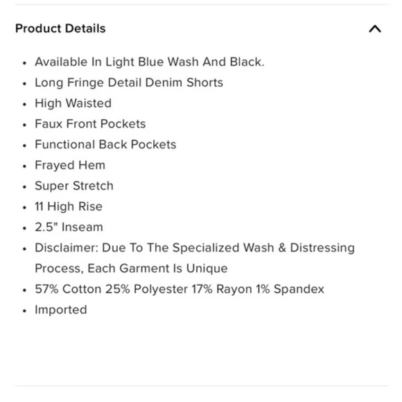 Party Crasher Fringe Denim Shorts- Light Blue Wash - Picture 5 of 8